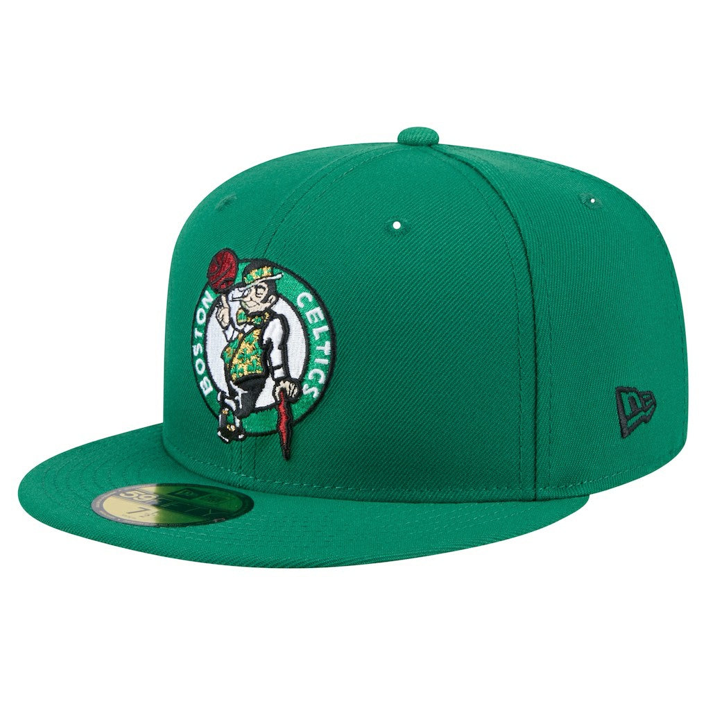 Boston Celtics Throwback Pennant 59FIFTY Fitted Hat Kelly Green - New Era