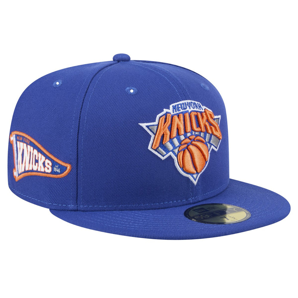 New York Knicks Throwback Pennant 59FIFTY Fitted Hat Blue - New Era
