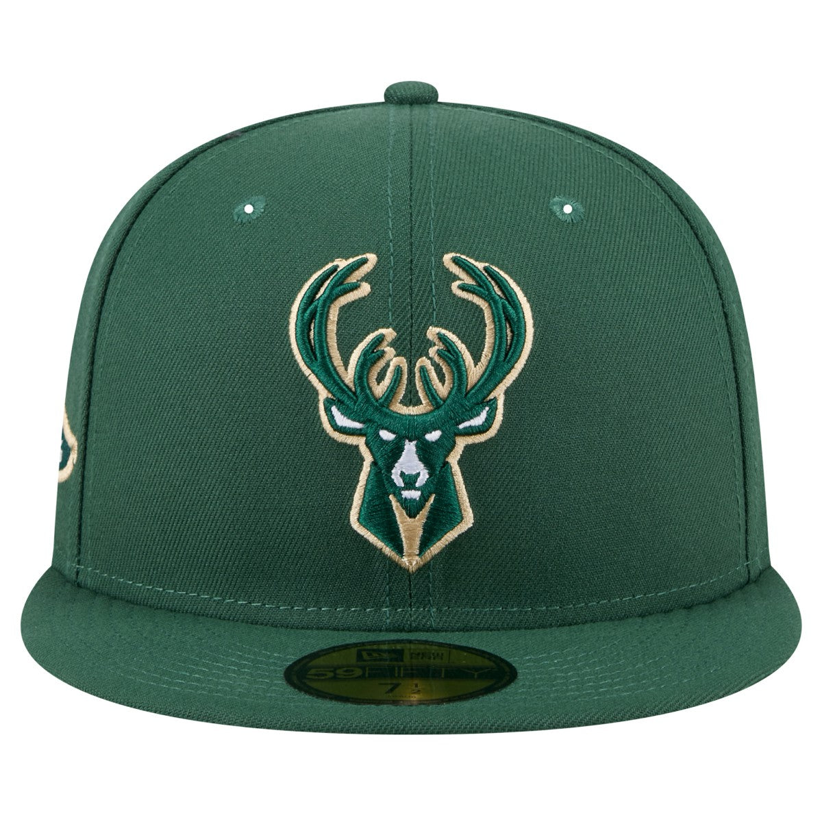 Milwaukee Bucks Throwback Pennant 59FIFTY Fitted Hat Hunter Green - New Era