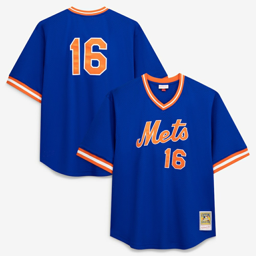 Dwight Gooden New York Mets Profile Big & Tall Cooperstown Collection Mesh Batting Practice Jersey - Royal Jerseys