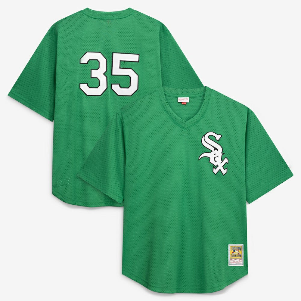 Frank Thomas Chicago White Sox Profile Big & Tall Cooperstown Collection Mesh Batting Practice Jersey - Kelly Green Jerseys