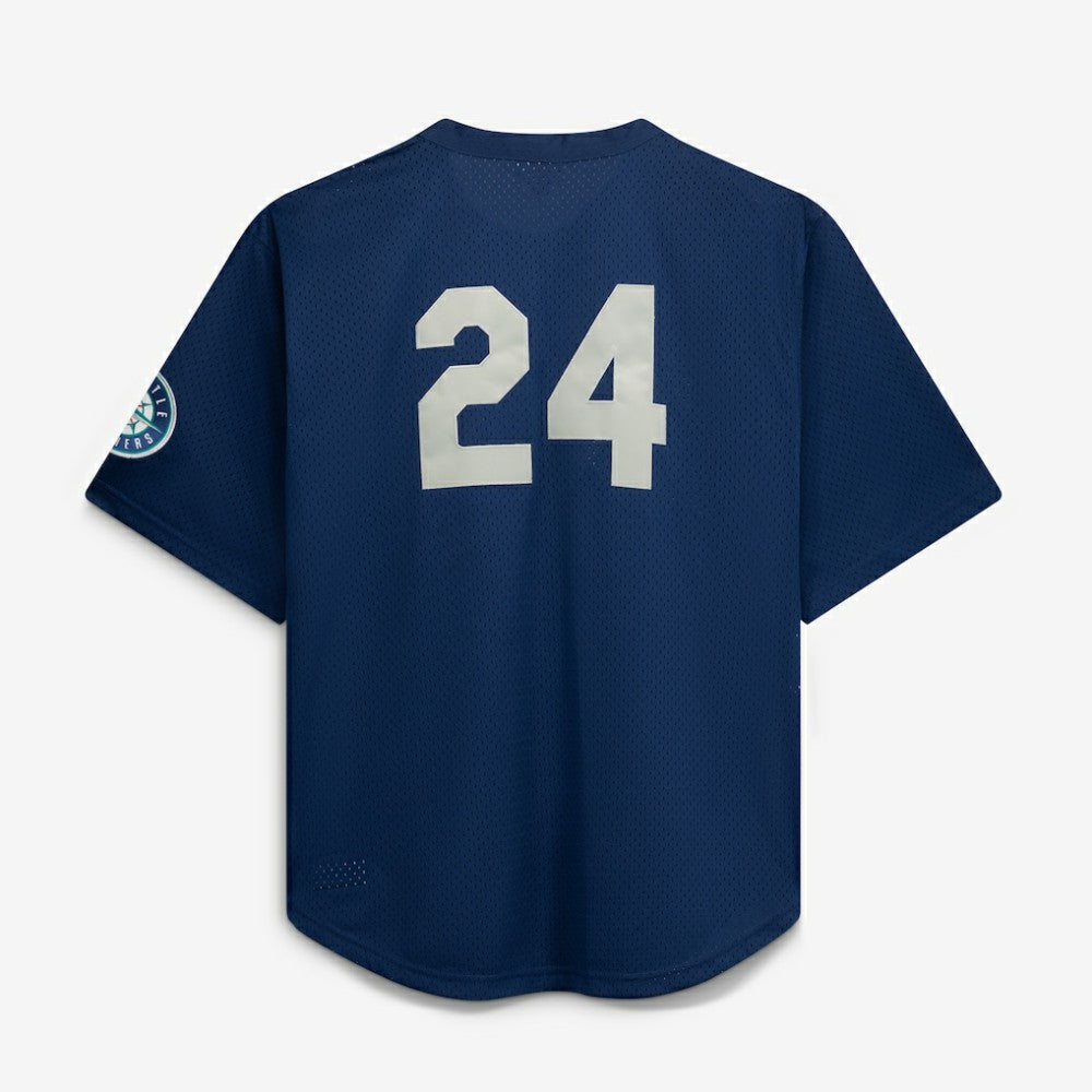 Seattle Mariners Mitchell & Ness Big & Tall Cooperstown Collection Mesh Batting Practice Jersey - Navy Jerseys