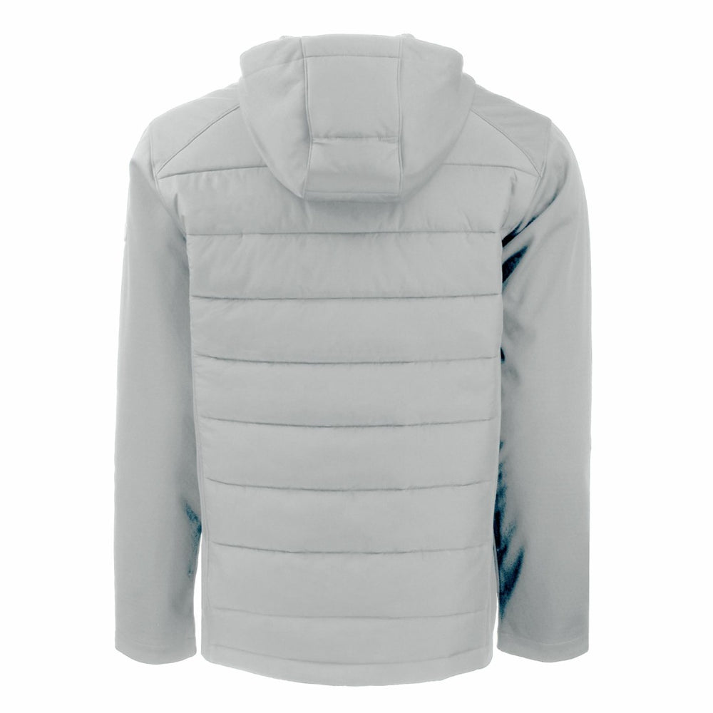 Detroit Lions Cutter & Buck Evoke PrimaLoft Hybrid Eco Softshell Recycled Full-Zip Hooded Jacket - Gray Jackets