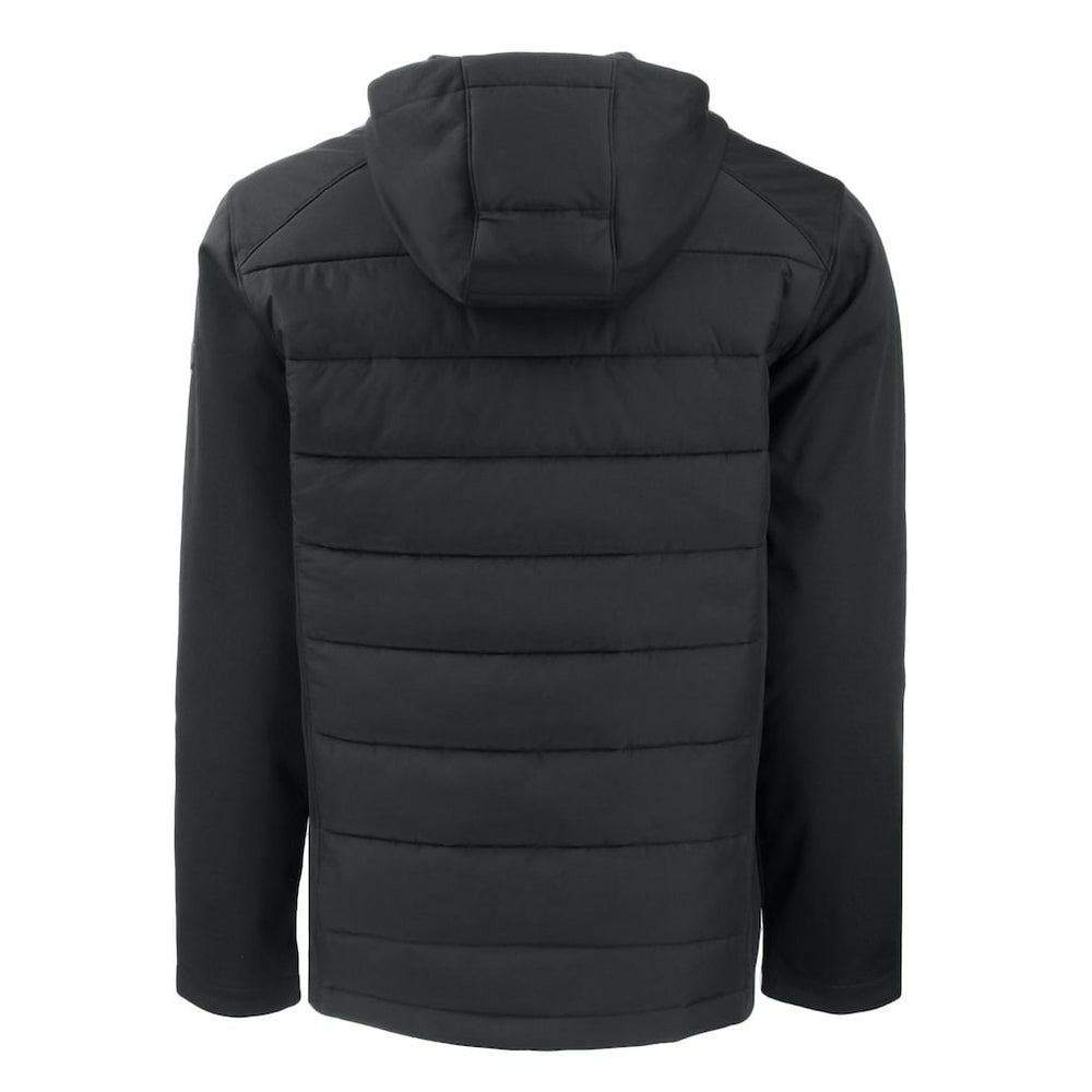 Cincinnati Bengals Cutter & Buck Evoke PrimaLoft Hybrid Eco Softshell Recycled Full-Zip Hooded Jacket - Black Jackets