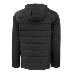 Baltimore Ravens Cutter & Buck Evoke PrimaLoft Hybrid Eco Softshell Recycled Full-Zip Hooded Jacket - Black Jackets