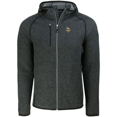 Minnesota Vikings Cutter & Buck Mainsail Full-Zip Hooded Jacket - Heather Charcoal Jackets