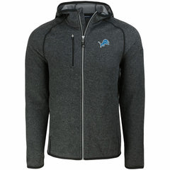 Detroit Lions Cutter & Buck Mainsail Full-Zip Hooded Jacket - Heather Charcoal Jackets