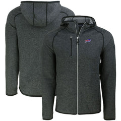 Buffalo Bills Cutter & Buck Mainsail Full-Zip Hooded Jacket - Heather Charcoal Jackets