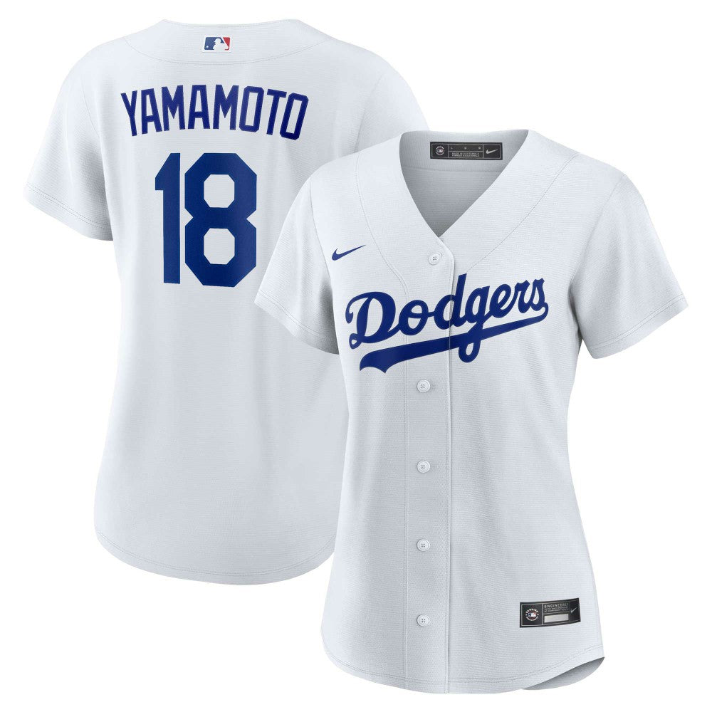 Yoshinobu Yamamoto Los Angeles Dodgers Nike Women's Home Replica Player Jersey - White Jerseys