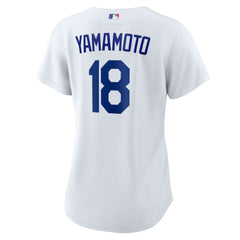 Yoshinobu Yamamoto Los Angeles Dodgers Nike Women's Home Replica Player Jersey - White Jerseys