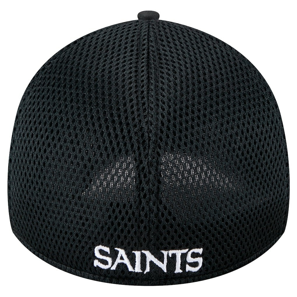 New Era New Orleans Saints Black Main Neo 39THIRTY Flex Hat