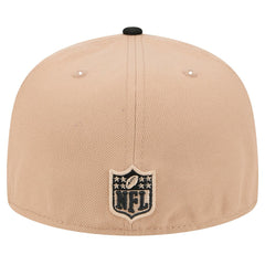 Baltimore Ravens New Era Logo Main 59FIFTY Fitted Hat - Tan Hats