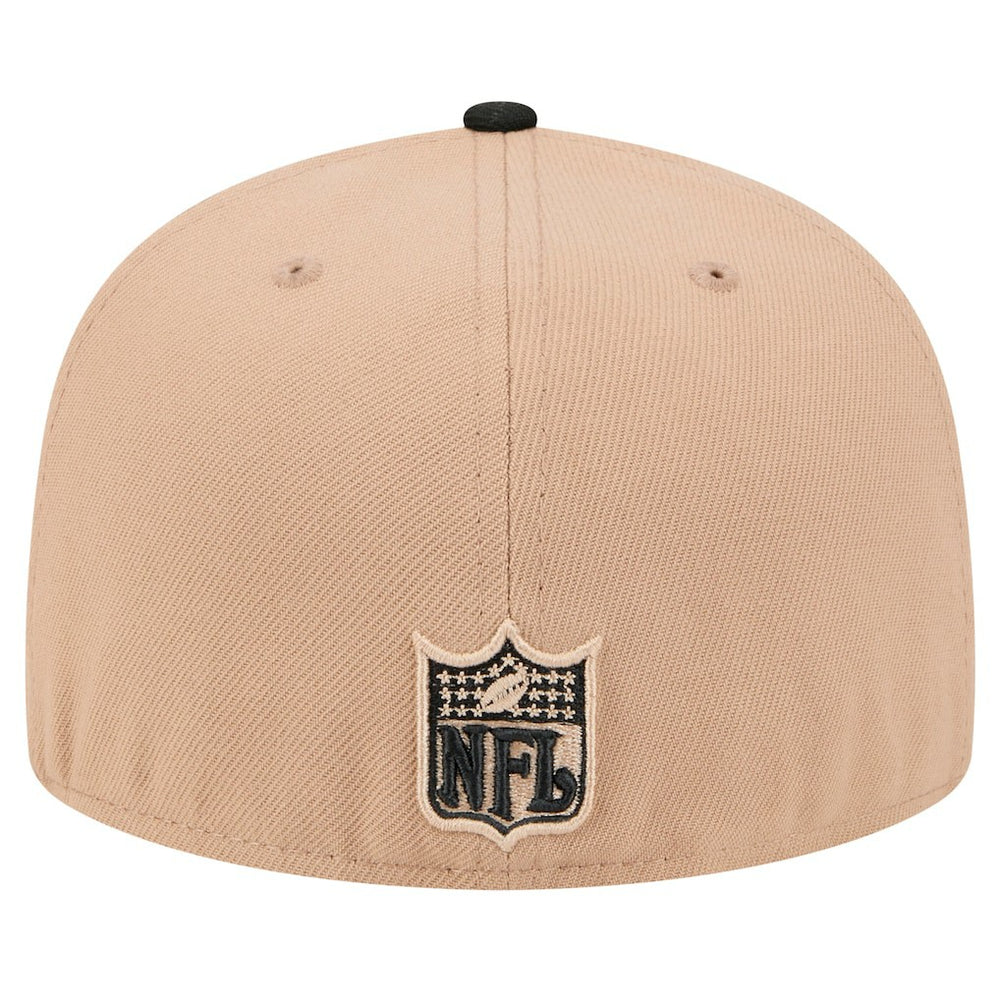 Atlanta Falcons New Era Throwback Logo Main 59FIFTY Fitted Hat - Tan Hats