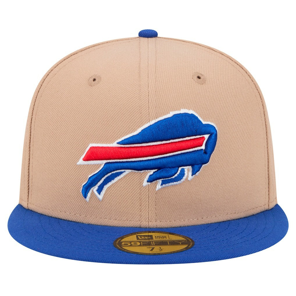 Buffalo Bills New Era Logo Main 59FIFTY Fitted Hat - Tan Hats