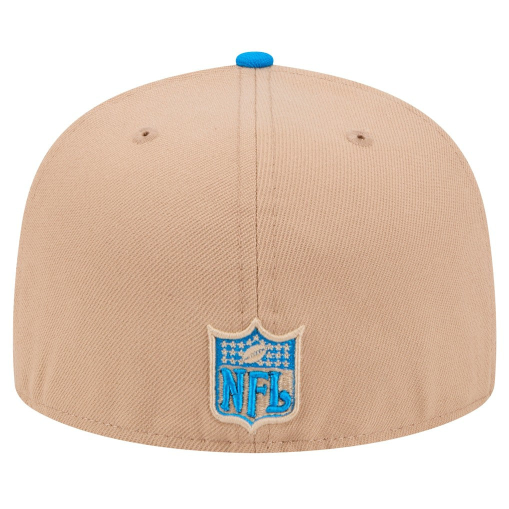 Detroit Lions New Era Throwback Logo Main 59FIFTY Fitted Hat - Tan Hats