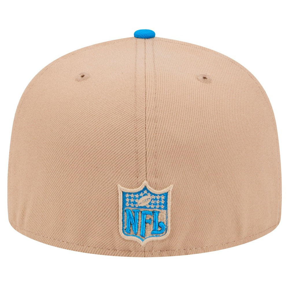 Detroit Lions New Era Throwback Logo Main 59FIFTY Fitted Hat - Tan Hats