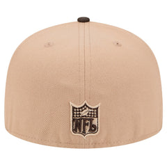 Cleveland Browns New Era Throwback Logo Main 59FIFTY Fitted Hat - Tan Hats