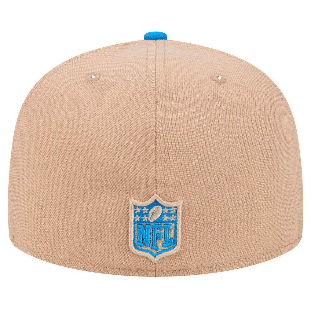 Detroit Lions New Era Logo Main 59FIFTY Fitted Hat - Tan Hats