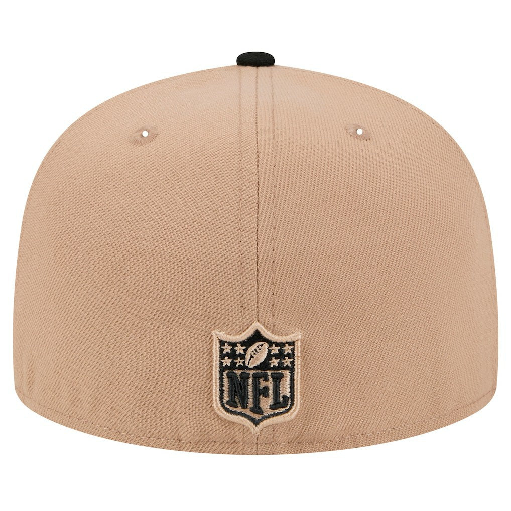 New Orleans Saints New Era Logo Main 59FIFTY Fitted Hat - Tan Hats