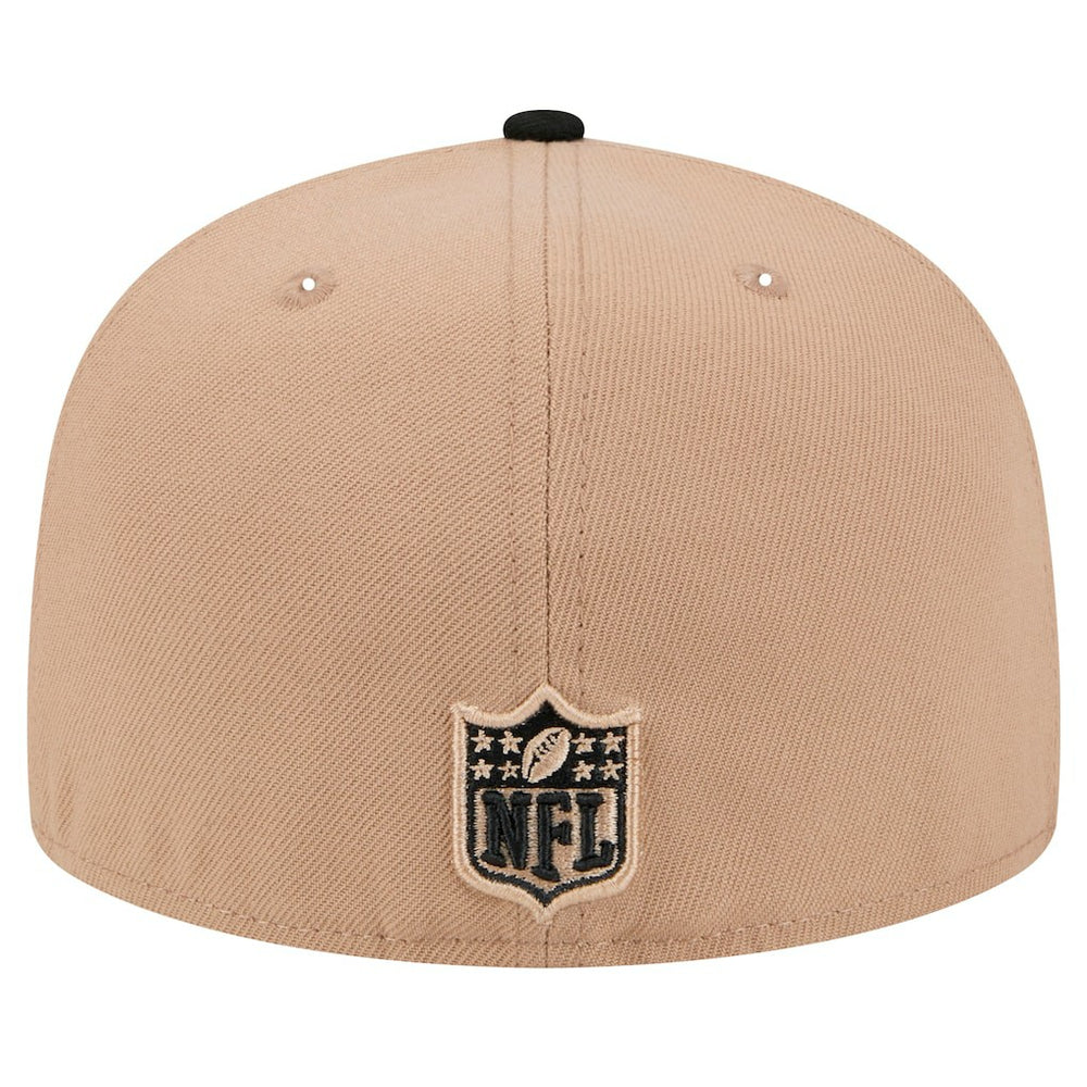 New Orleans Saints New Era Logo Main 59FIFTY Fitted Hat - Tan Hats