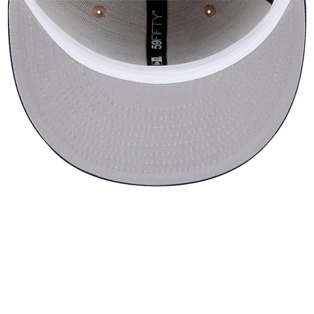 New York Giants New Era Wordmark Logo Main 59FIFTY Fitted Hat - Tan Hats