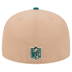Philadelphia Eagles New Era Logo Main 59FIFTY Fitted Hat - Tan Hats