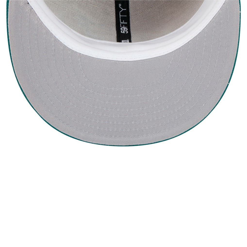 Philadelphia Eagles New Era Logo Main 59FIFTY Fitted Hat - Tan Hats