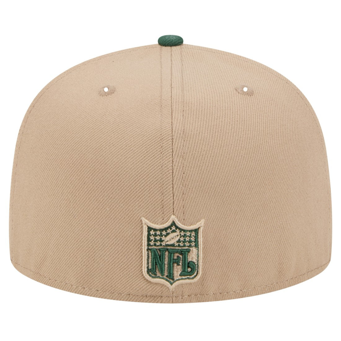 Green Bay Packers New Era Throwback Logo Main 59FIFTY Fitted Hat - Tan Hats