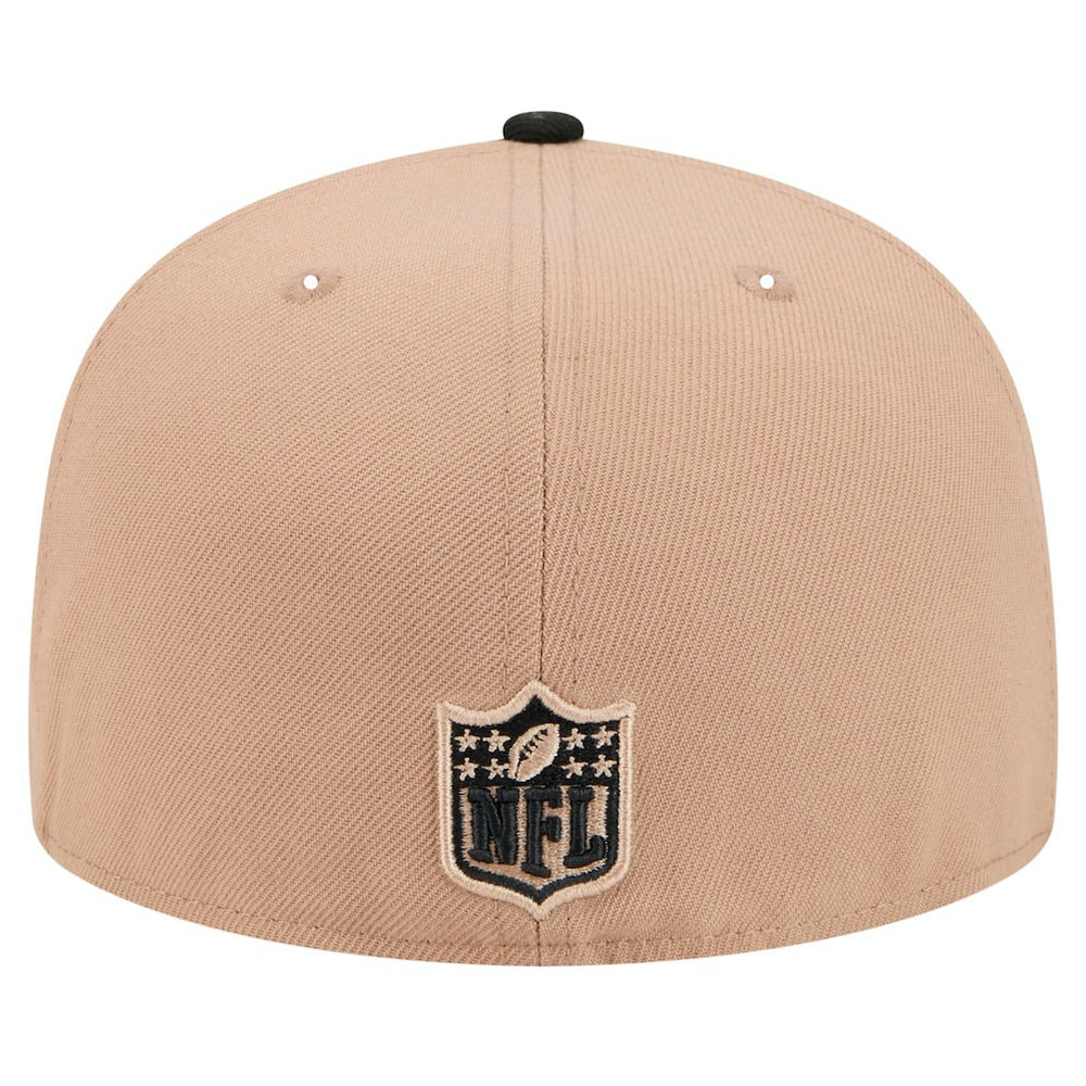 Pittsburgh Steelers New Era Logo Main 59FIFTY Fitted Hat - Tan Hats