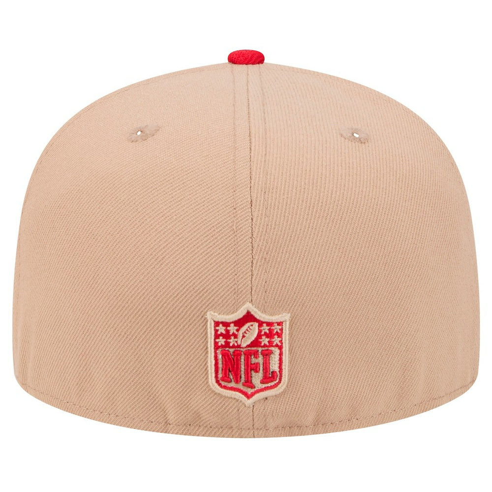 San Francisco 49ers New Era Logo Main 59FIFTY Fitted Hat - Tan Hats
