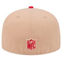 San Francisco 49ers New Era Logo Main 59FIFTY Fitted Hat - Tan Hats