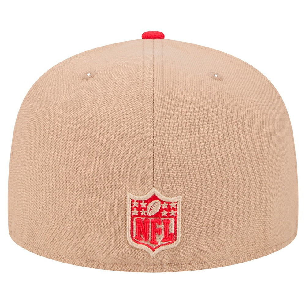 Kansas City Chiefs New Era Logo Main 59FIFTY Fitted Hat - Tan Hats