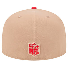 Kansas City Chiefs New Era Logo Main 59FIFTY Fitted Hat - Tan Hats