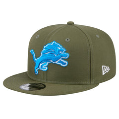 Detroit Lions New Era Main 9FIFTY Snapback Hat - Olive Hats