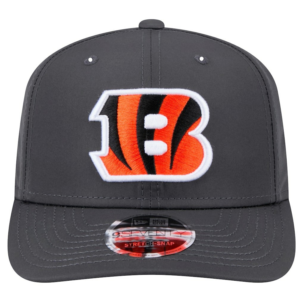 Cincinnati Bengals New Era Main 9SEVENTY Stretch-Snap Hat - Graphite Hats