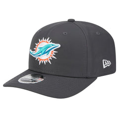 Miami Dolphins New Era Main 9SEVENTY Stretch-Snap Hat - Graphite Hats