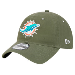 Miami Dolphins New Era Main 9TWENTY Adjustable Hat - Olive Hats