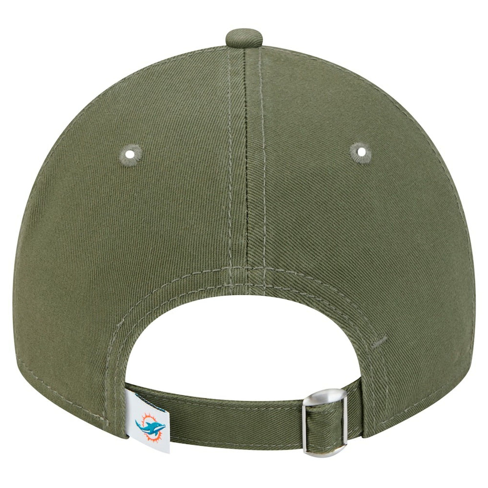 Miami Dolphins New Era Main 9TWENTY Adjustable Hat - Olive Hats