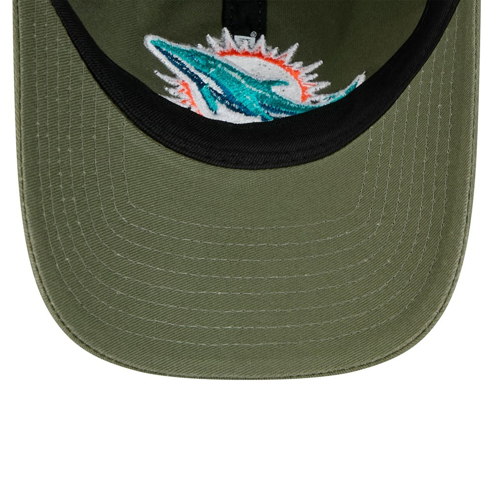 Miami Dolphins New Era Main 9TWENTY Adjustable Hat - Olive Hats