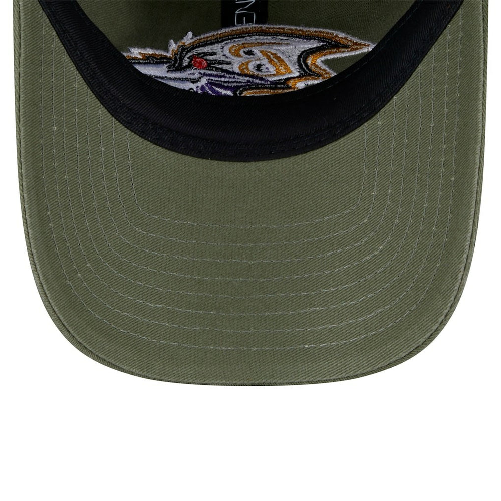 Baltimore Ravens New Era Main 9TWENTY Adjustable Hat - Olive Hats