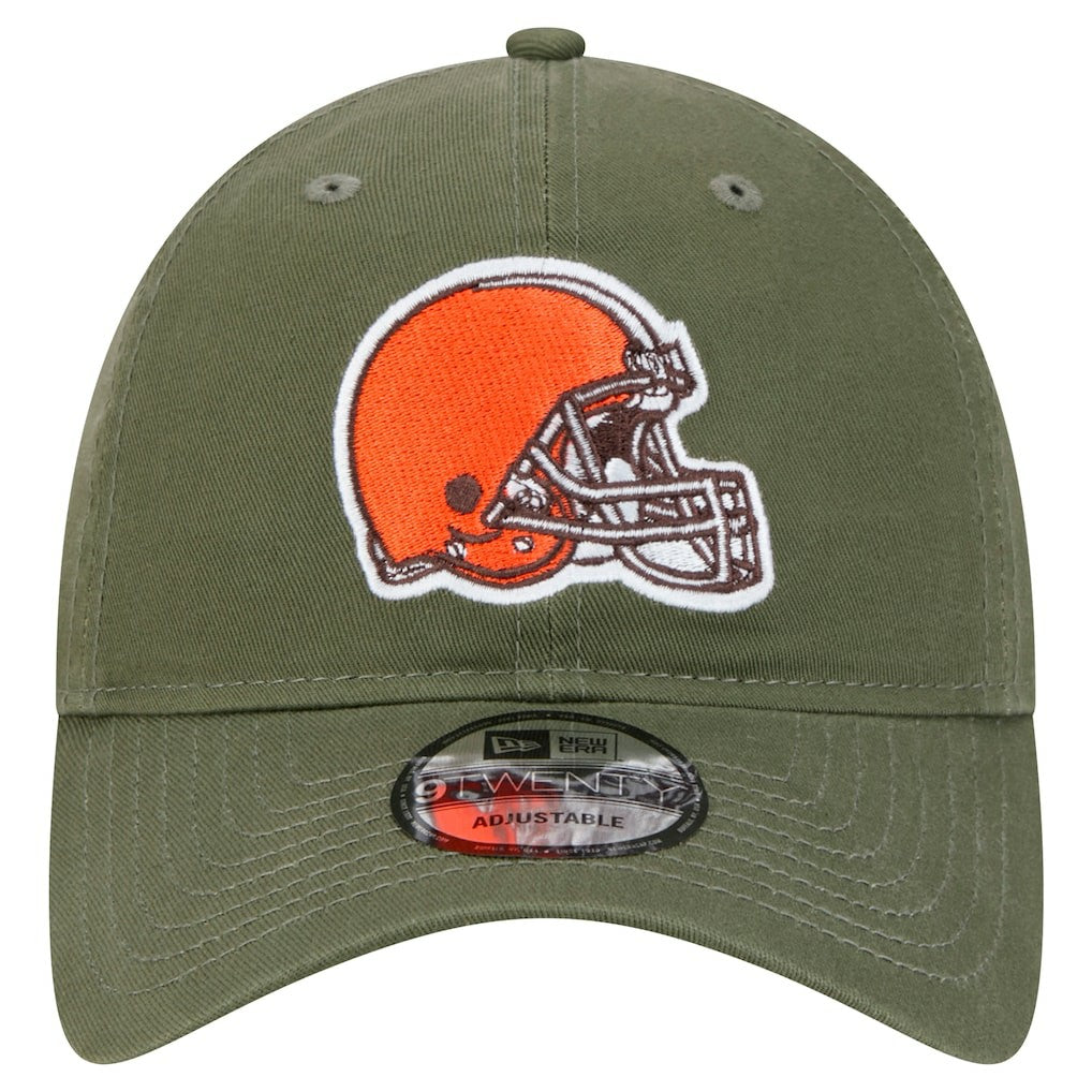 Cleveland Browns New Era Main 9TWENTY Adjustable Hat - Olive Hats