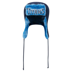 Tennessee Titans New Era Helmet Head Trapper Knit Hat - Navy Hats