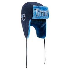 Tennessee Titans New Era Helmet Head Trapper Knit Hat - Navy Hats