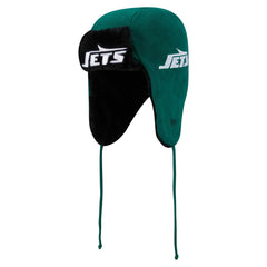 New York Jets New Era Helmet Head Trapper Knit Hat - Green Hats