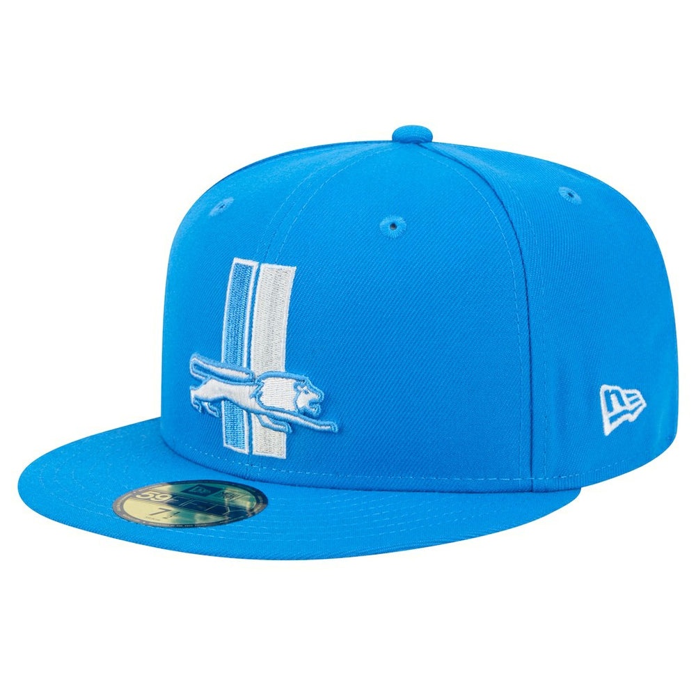 New Era Detroit Lions Blue Alternate Main 59FIFTY Fitted Hat