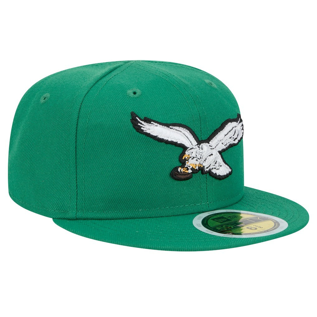 Philadelphia Eagles New Era Youth Main 59FIFTY Fitted Hat - Kelly Green Hats