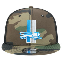 New Era Detroit Lions Camo Alternate Logo Main Trucker 9FIFTY Snapback Hat