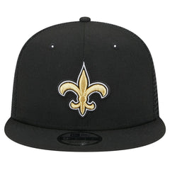New Orleans Saints New Era Main Trucker 9FIFTY Snapback Hat - Black Hats