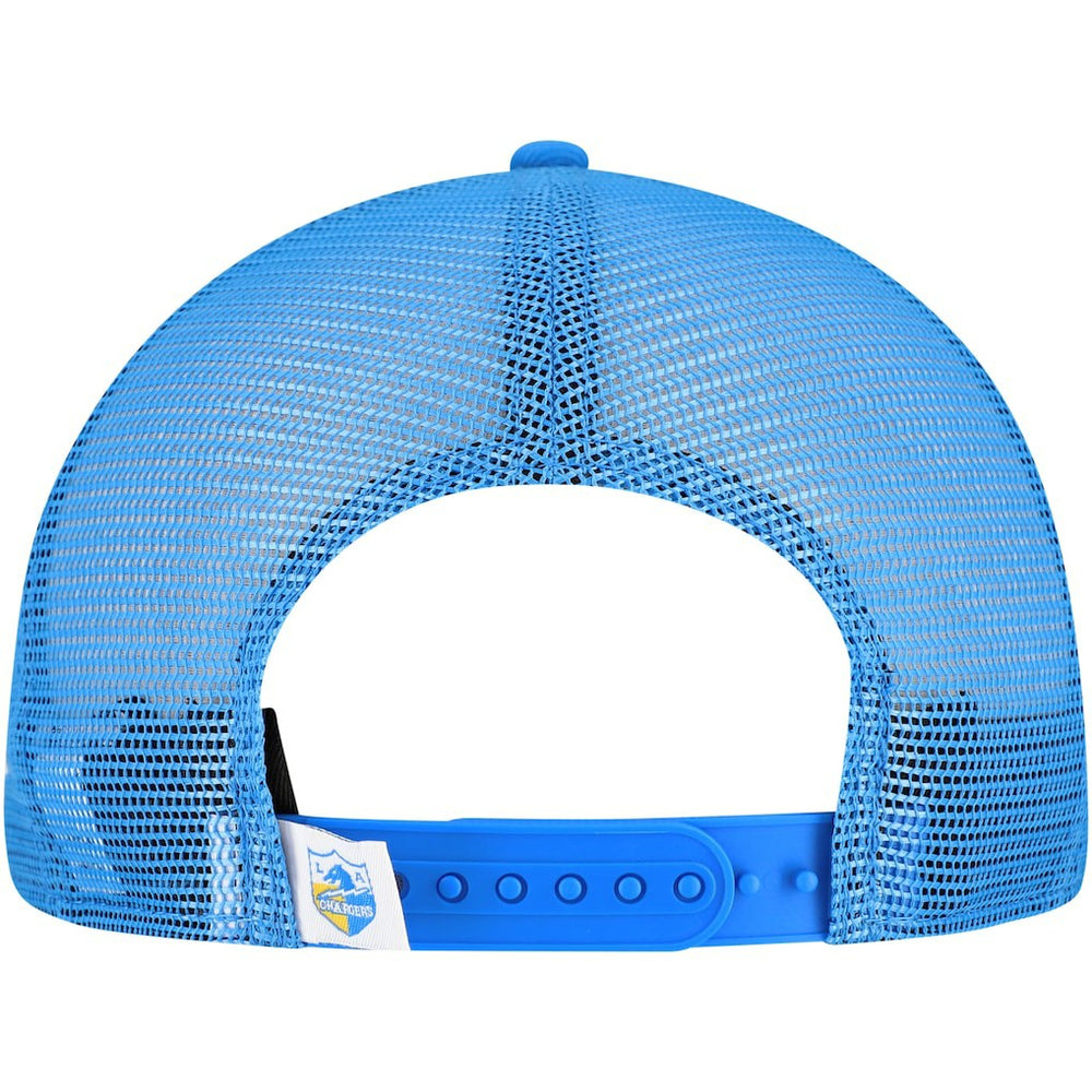 Los Angeles Chargers New Era Throwback Main Trucker 9FIFTY Snapback Hat - Powder Blue Hats