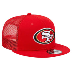 San Francisco 49ers New Era Main Trucker 9FIFTY Snapback Hat - Scarlet Hats